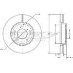 TOMEX Brakes Bremsscheibe